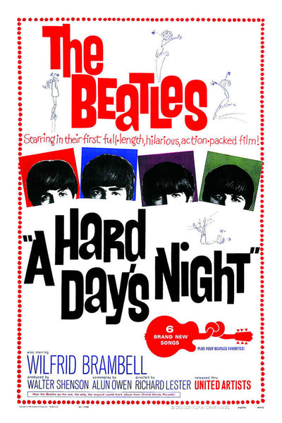 The Beatles "A Hard Days Night" Poster (1964)