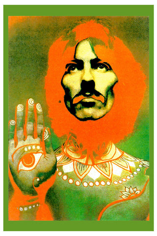 The Beatles "George Harrison" Psyche Poster (1967)