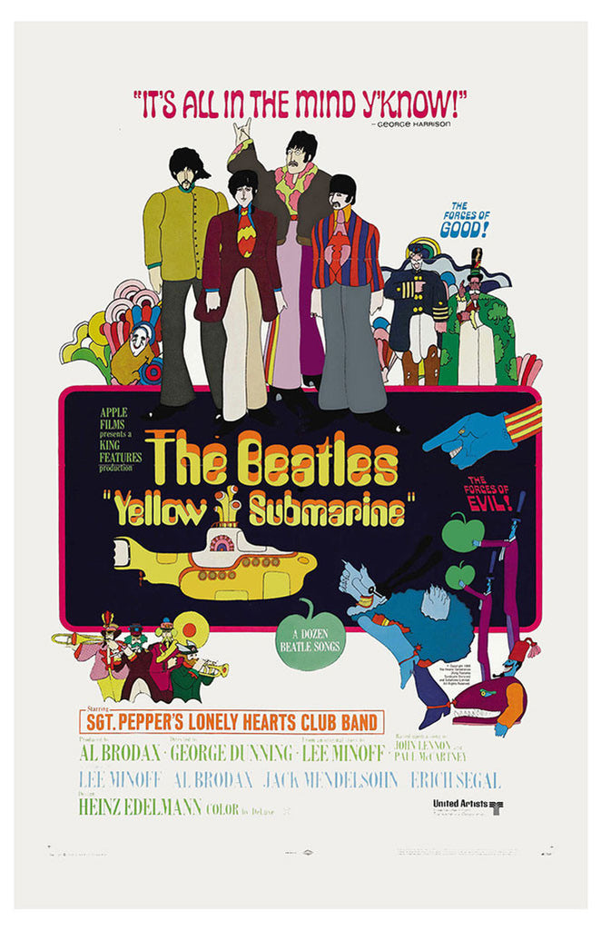 The Beatles "Yellow Submarine" Poster (USA, 1968)