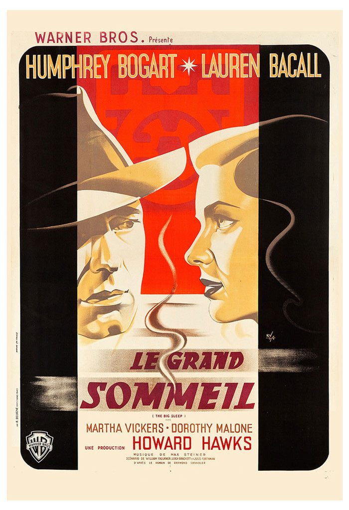 The Big Sleep Film Noir 16 Poster (French, 1947)