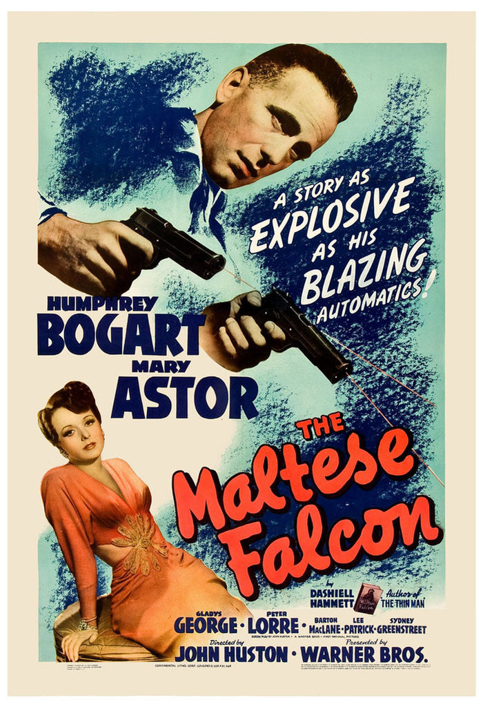 The Maltese Falcon Film Noir Poster (1941)