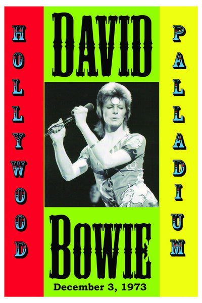 David Bowie Hollywood Palladium Poster 1973