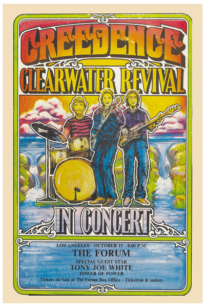 Creedence Clearwater Revival Concert Poster (Los Angeles)