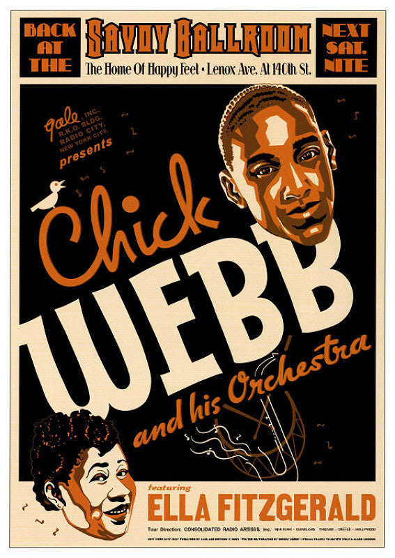 Chick Webb & His Orchestra with Ella Fitzgerald @ Savoy Ballroom in NYC. 1935