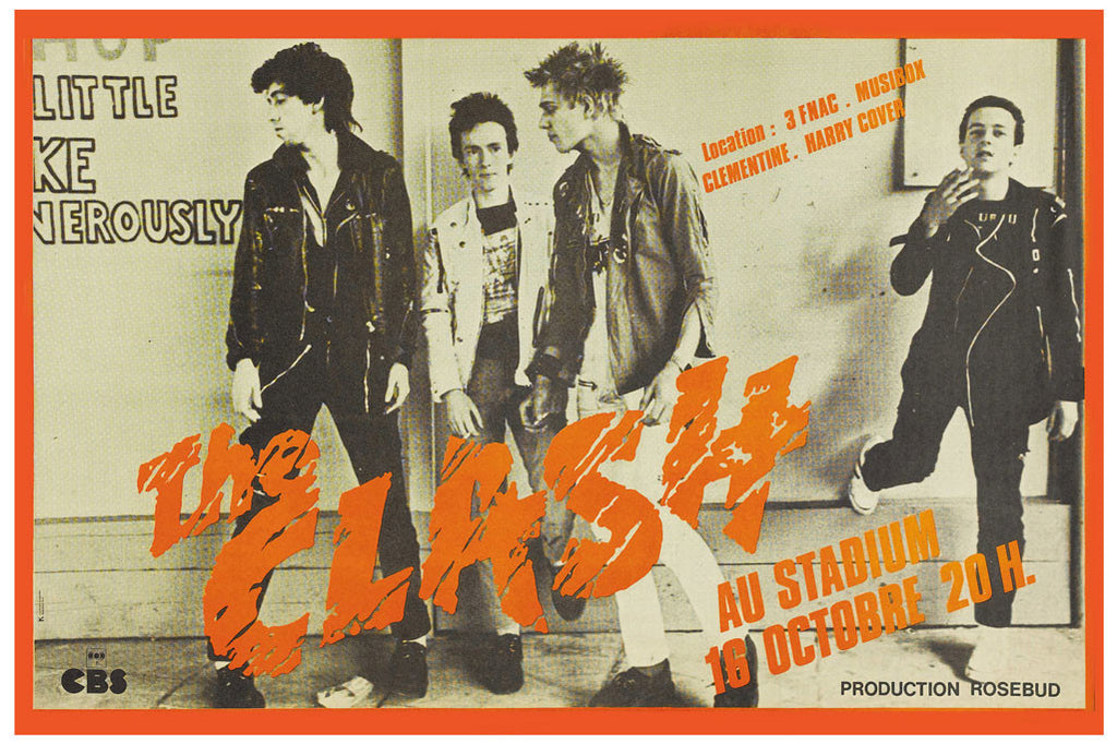 The Clash in France Concert Poster (1977)