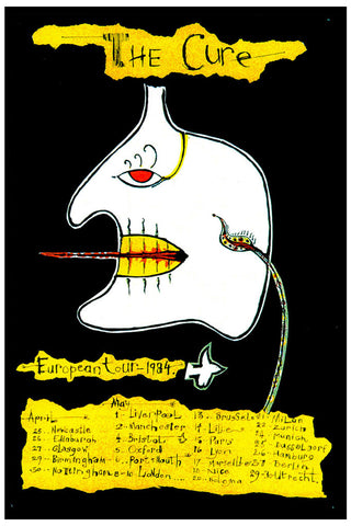 The Cure European Tour Poster (1984)