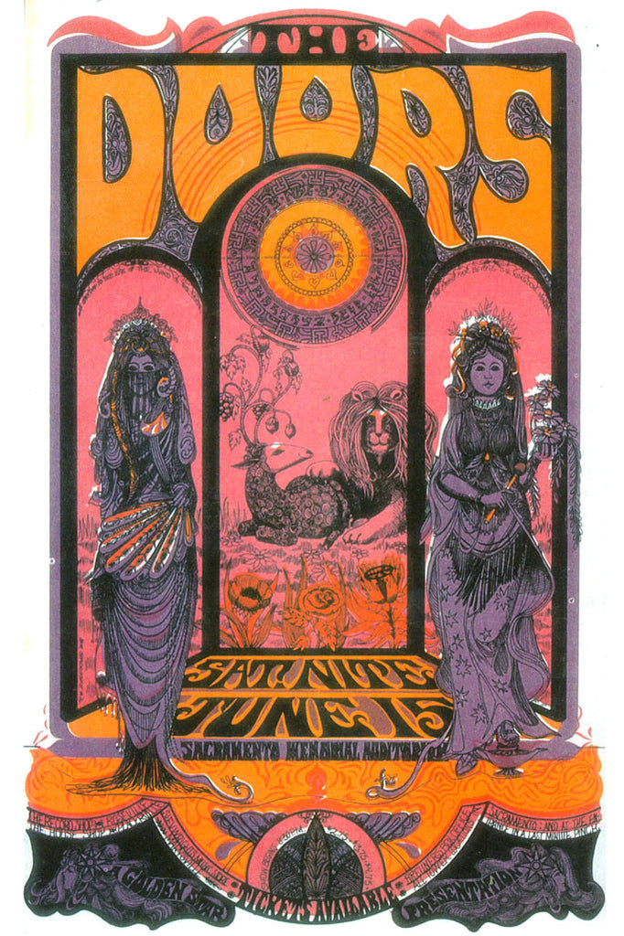 The Doors at Sacramento Concert Poster (1968)