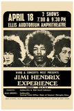 Jimi Hendrix Experience at Memphis Concert Poster (1969)