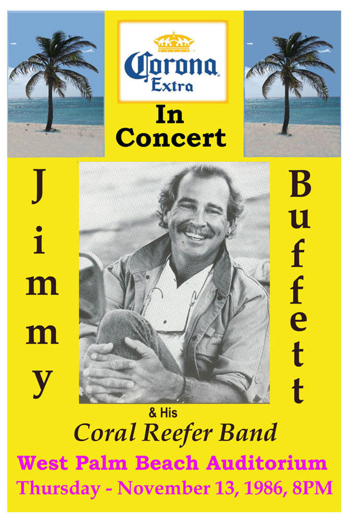 Jimmy Buffett at West Palm Beach Poster (1986)