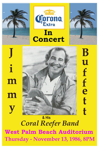 Jimmy Buffett at West Palm Beach Poster (1986)