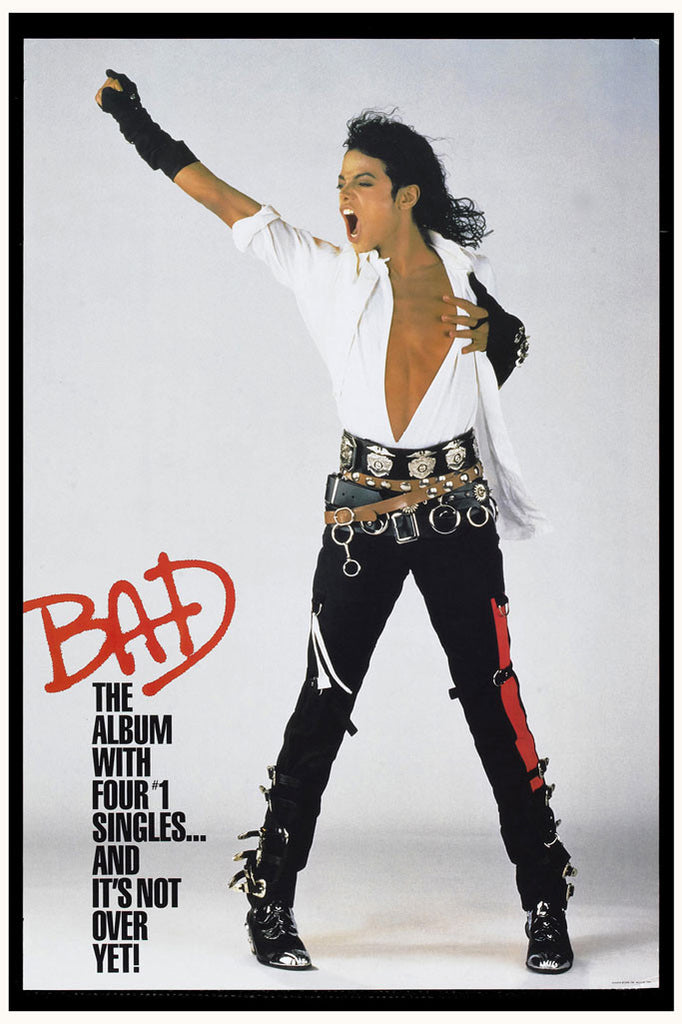 Michael Jackson "Bad" Poster (1987)