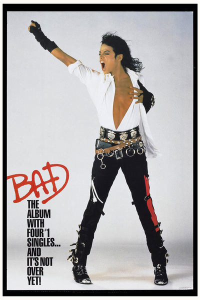 Michael Jackson "Bad" Poster (1987)