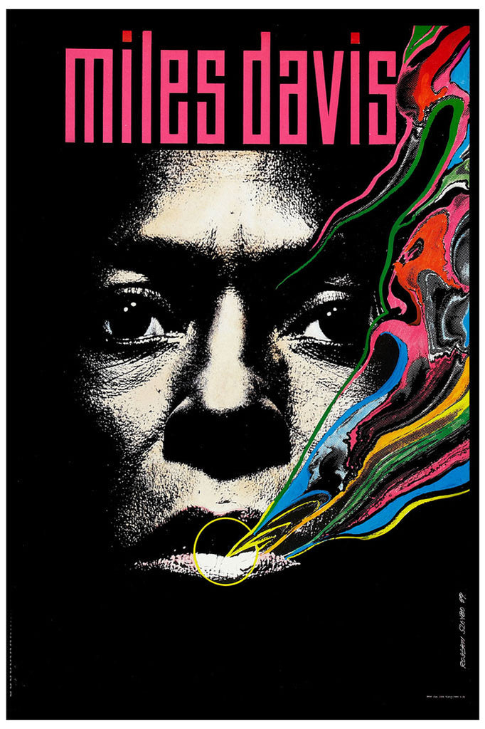 Miles Davis Jazz Portrait Poster (1989)