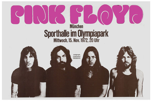 Pink Floyd Germany Concert Poster (1972)