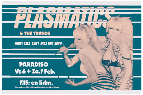 Wendy O'Williams & Plasmatics at the Paradiso Concert Poster (1980)