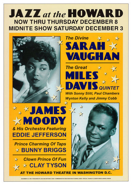 Sarah Vaughn & Miles Davis @ The Howard in Washington DC in Dec 1960