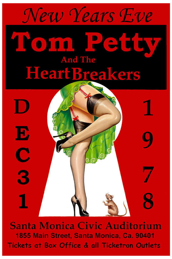 Tom Petty & Heartbreakers at Santa Monica Poster (1978)