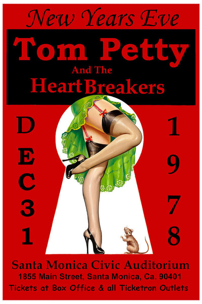 Tom Petty & Heartbreakers at Santa Monica Poster (1978)