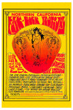 Jimi Hendrix & Led Zeppelin at Folk-Rock Festival Poster (1969)